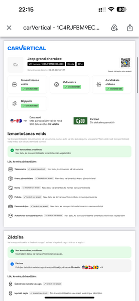 Jeep Grand Cherokee, 2014, 3.0 dīzelis, automāts