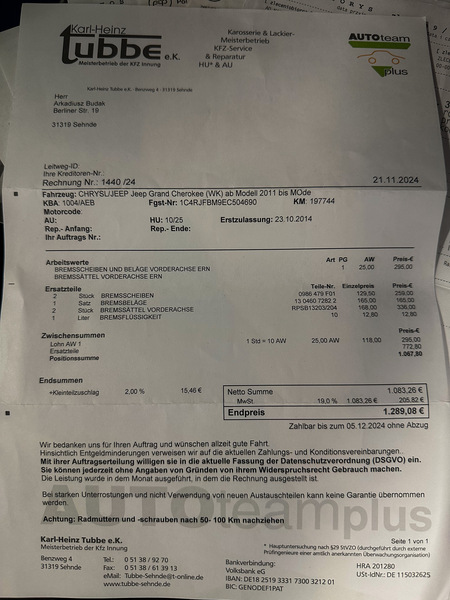 Jeep Grand Cherokee, 2014, 3.0 dīzelis, automāts