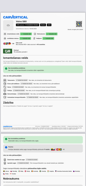 Volvo S80, 2012, 2.0 dīzelis, automāts