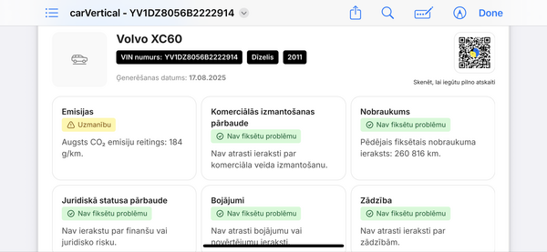 Volvo XC 60, 2011, 2.4 dīzelis, automāts