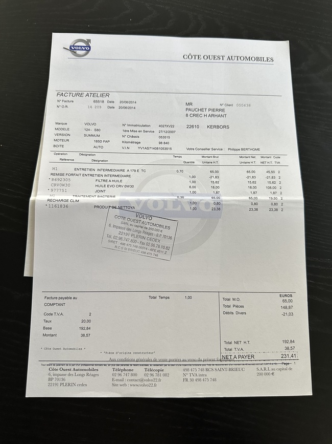 Volvo S80, 2007, 2.4 dīzelis, automāts