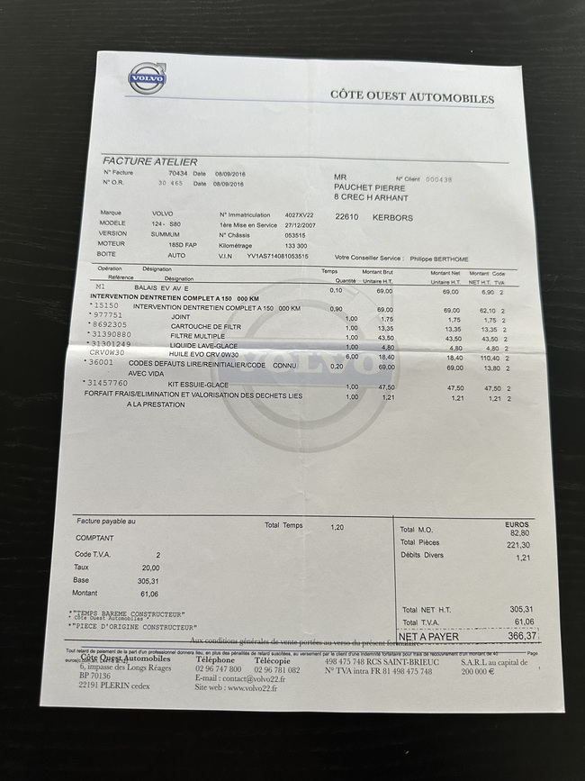 Volvo S80, 2007, 2.4 dīzelis, automāts